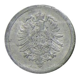 Монета 1 пфенниг 1917 года А Германия