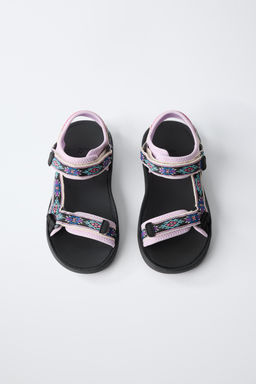 SANDALIA T?CNICA BORDADOS / Multicolor - Zara фото 4