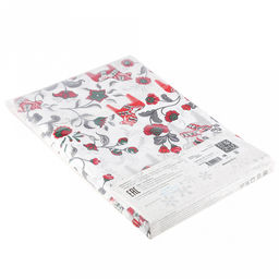 Скатерть 240х145см "Лошадка", длина стола до 200см, на 10-12 персон, рогожка 186г/м2, хлопок 100%, упаковка классическая 28х41см, "Символ 2026 года", "Домашняя мода" (Россия)