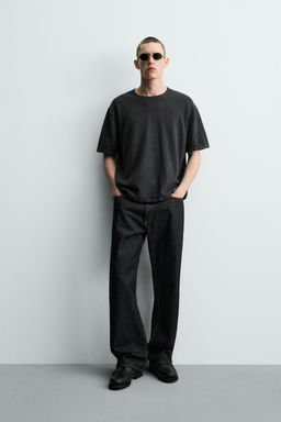 CAMISETA PUNTO ESTRUCTURA FLAM? / Azul / Gris