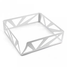 Салфетница металлическая 17,5х17,5х5см, белый (Россия) - Домашняя Мода фото 5