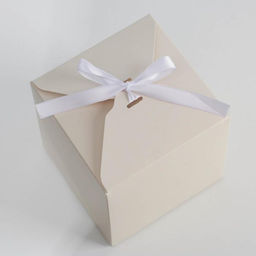 Коробка складная Бежевая, 12 12 12 см - Дарите счастье фото 2