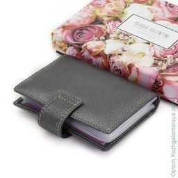 Женская кожаная визитница Sergio Valentini СВ 8118-010  фото 4