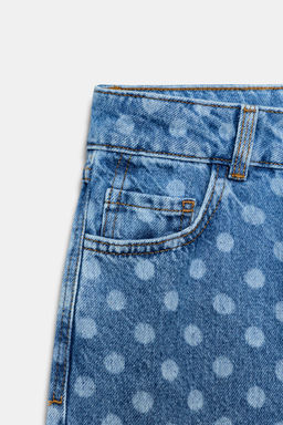 JEANS Z1975 CULOTTE TIRO ALTO LUNARES / Azul medio - Zara фото 10