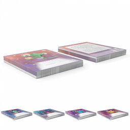 Цена за 200 шт. Тетрадь школьная ученическая ErichKrause Cosmic Monsters, 18 листов, линейка (в плёнке по 10 шт.)  фото 9