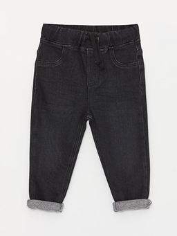 Beli Lastikli Erkek Bebek Jean Pantolon