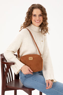 Женская светло-коричневая замшевая сумка через плечо Неожиданная скидка в корзине