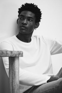 Camiseta gofrada de manga larga Regular Fit - H&m фото 2