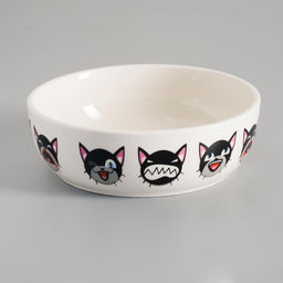 Миска керамическая Эмоджи 250 мл - 12123.5 см, белая - Пижон фото 5