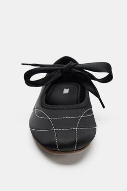 SPORTY TOPSTITCHED BALLET FLATS - Zara фото 9