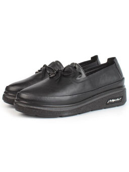 03-5318 BLACK Полуботинки женские (натуральная кожа)