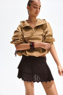 Falda escalonada efecto crochet - H&m фото 3