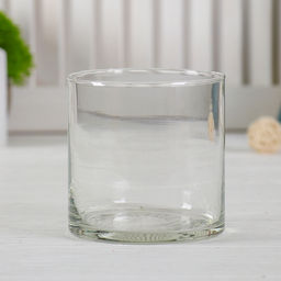 Ваза для цветов «Армандс-1», цилиндр, 9.5×10 см, стекло, прозрачная