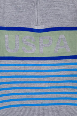 U. S. Polo Assn Серый меланжевый свитер на молнии для мальчика - U.s. polo assn фото 6
