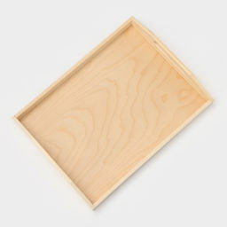Поднос с ручками Доляна «Под роспись», 40×30×6.5 см, дерево