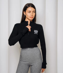 Джемпер #КТ1228, чёрный