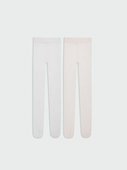 K?z ?ocuk Simli ?nce K?lotlu ?orap 2li