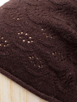 Шапка жен. каш+шерсть LB-D77201 d.brown - Labbra фото 3