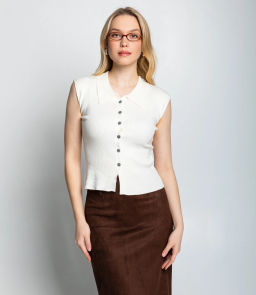 Топ #КТ060 (1), кремовый