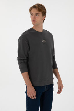 Erkek Antrasit Basic Sweatshirt Sepette S_rpriz _ndirim - U.s. polo assn фото 3