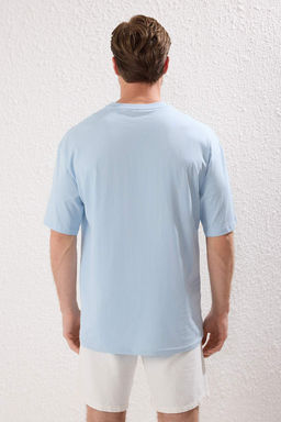 TRENDYOL MAN Siyah Unisex Regular/Normal Kesim Ay?c?k Bask?l? %100 Pamuklu T-Shirt TMNSS25TS00161 - Trendyolmilla фото 29