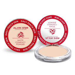 Alvin Dor PD-11 Пудра компактная Daily Peach Skin 10г тон 02 pink beige