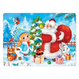 Пазлы детские Дед Мороз и Снегурочка, 60 элементов - Puzzle time фото 2