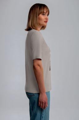 Арт. 31113 Футболка женская 44-52 (5 шт) Цвет:серый - Калинка фото 16