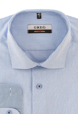 Сорочка мужская длинный рукав GREG 211/131/226/Z/1p STRETCH