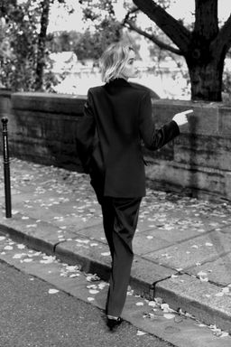 DOUBLE-BREASTED SATIN BLAZER - Zara фото 3