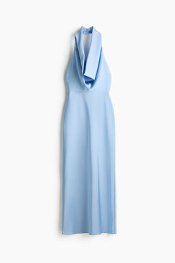 Vestido con escote drapeado