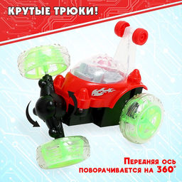 Перевёртыш радиоуправляемый Трюкач, подсветка колёс, работает от аккумулятора, цвета МИКС - Simaland фото 5