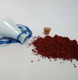 Охра рубиновая эмирская - природный натуральный пигмент для губ и скул Saadti