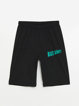 Beli Lastikli Bugs Bunny Bask?l? Erkek ?ocuk Pijama ?ort