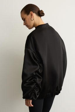 Бомбер утепленный из сатина - Mollis фото 5