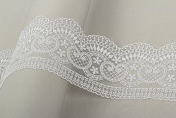 Кружево Gamma сетка 92 мм GKM-9201 в пакете 8.8 м 0.2 Турция TL001WH белый