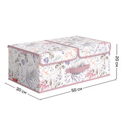 Короб стеллажный 2-х секционный, 50*30*20 см, BOTANIC LILAC - Valiant фото 3