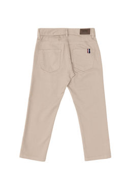 Темно-бежевые брюки из плотной ткани для мальчика Неожиданная скидка в корзине - U.s. polo assn фото 3
