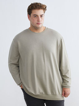 Bisiklet Yaka Erkek Sweatshirt