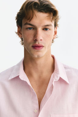 Camisa en mezcla de lino Relaxed Fit - H&m фото 12