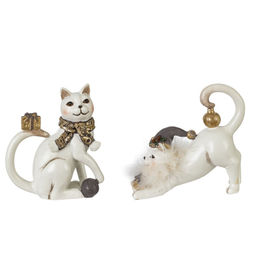 Фигурка декоративная "Кошка", L10 W5 H13 см, 2в.