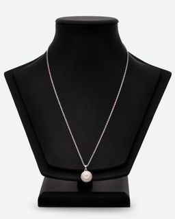 Pearls Melody Кулон с декором из цирконов в форме полумесяца