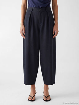 Balloon Fit ?izgili Kad?n Pantolon