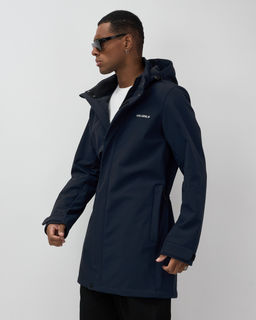 Парка спортивная мужская с капюшоном softshell темно-синего цвета 9565TS - Mtforce фото 7