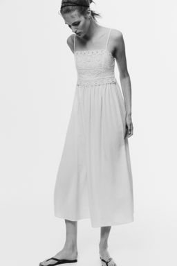 Vestido de algod?n con tirantes finos - H&m фото 4