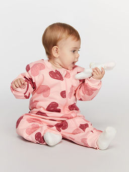 1 Tog Bisiklet Yaka Uzun Kollu K?z Bebek Tulum