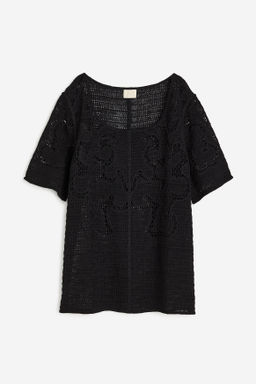 Top efecto crochet