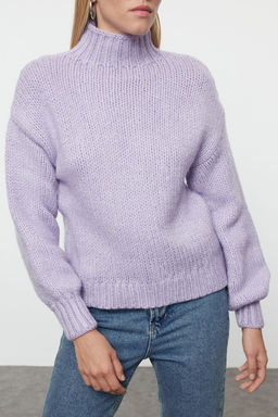 TRENDYOLMILLA Mint Genis Kal?p Yumusak Dokulu Basic Triko Kazak TWOAW25KZ00058