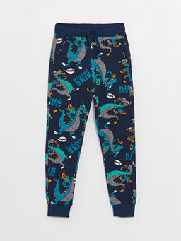 Beli Lastikli Bask?l? Erkek ?ocuk Jogger E?ofman Alt?