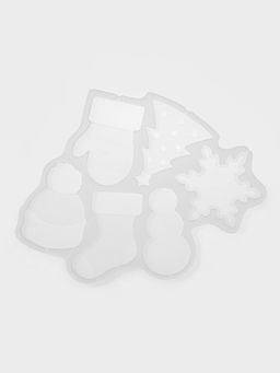 Форма для леденцов Новогодние леденцы, силикон, 6 ячеек, 15?13 см, прозрачная